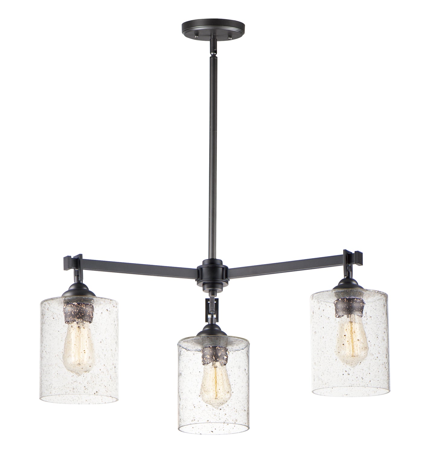 Stonehenge 3-Light Chandelier Bronze by Maxim Lighting
