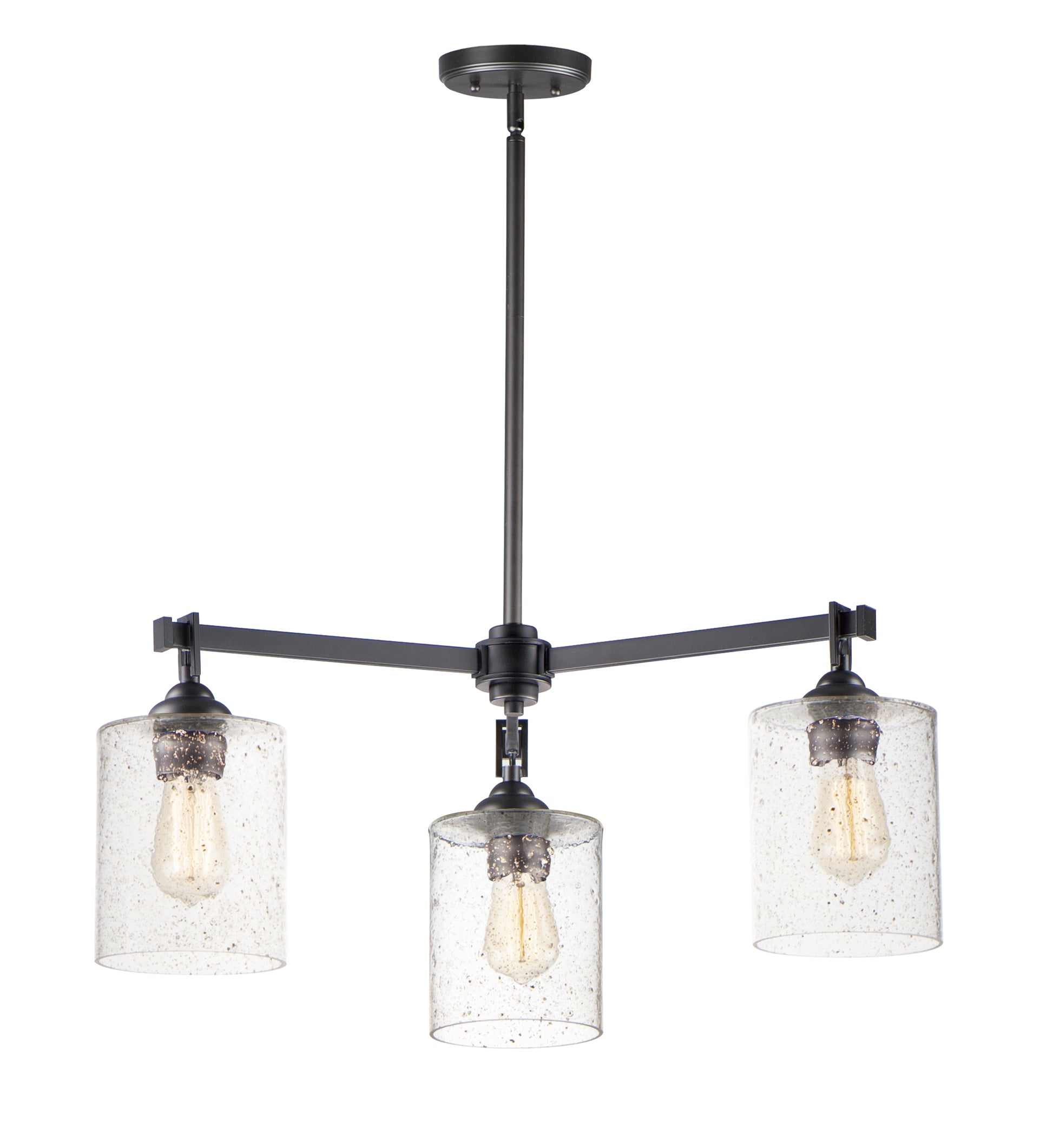 Stonehenge 3-Light Chandelier Bronze by Maxim Lighting
