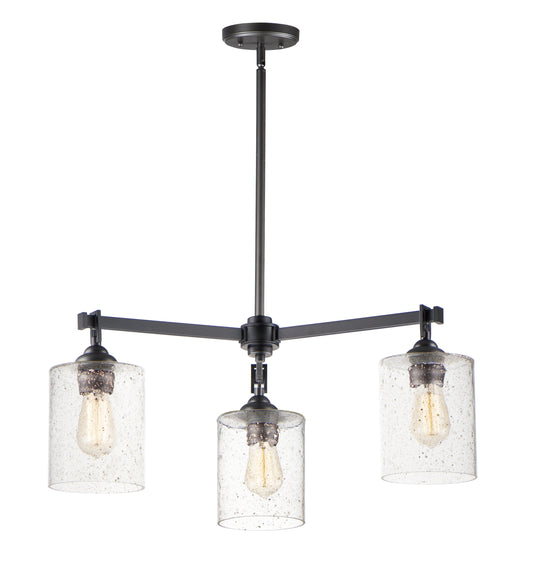 Stonehenge 3-Light Chandelier Bronze by Maxim Lighting