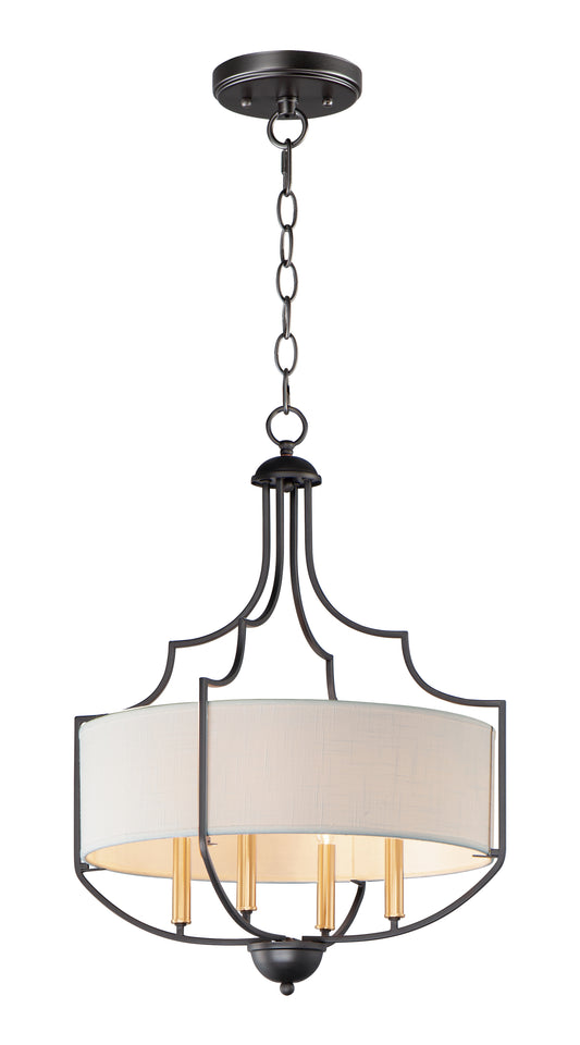 Savant 4-Light Chandelier Bronze/Antique Brass by Maxim Lighting