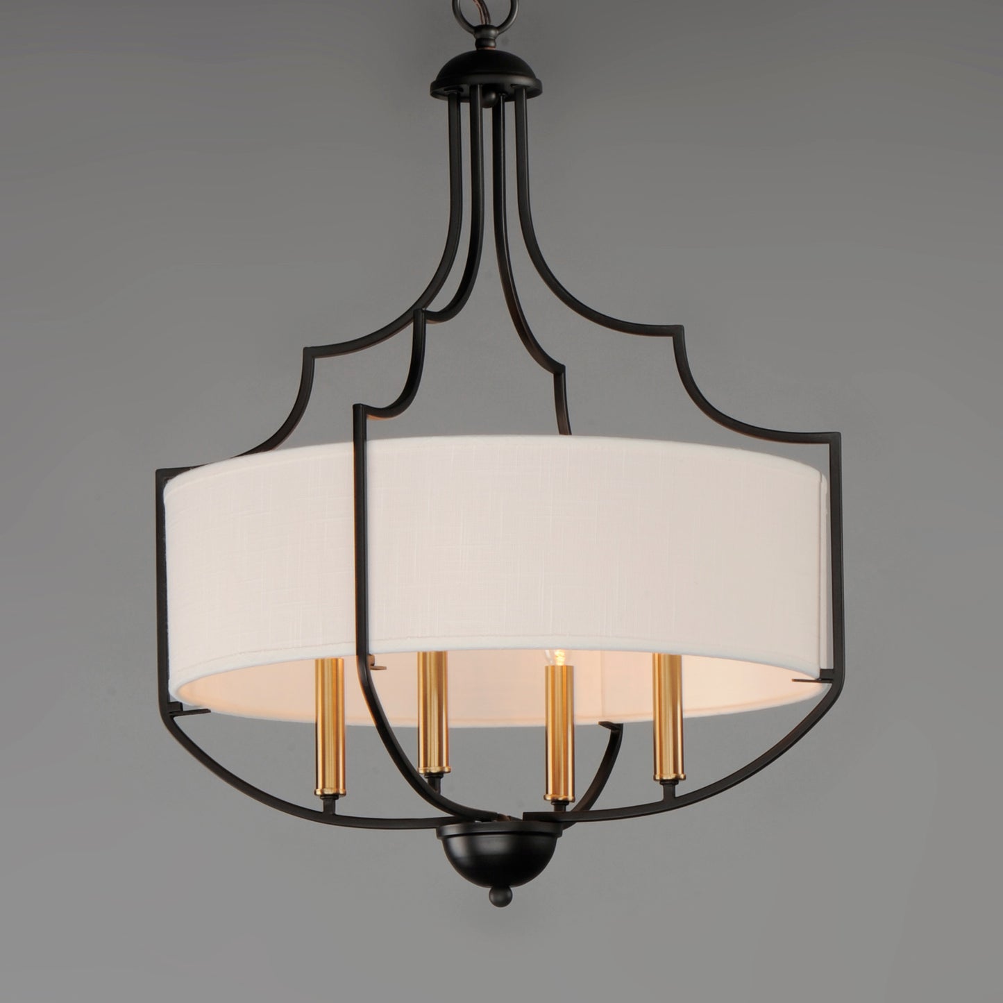 Savant 4-Light Chandelier Bronze/Antique Brass by Maxim Lighting