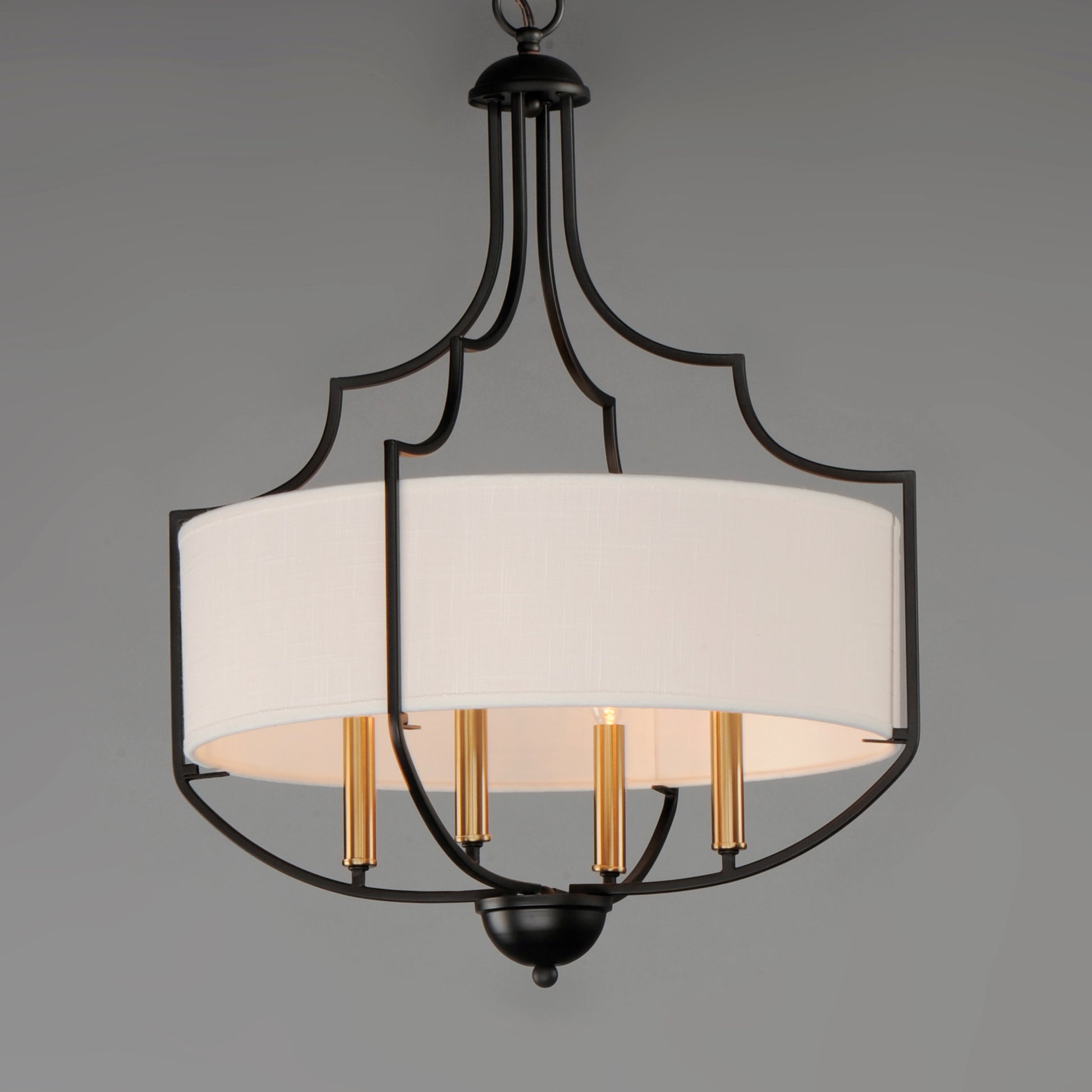 Savant 4-Light Chandelier Bronze/Antique Brass by Maxim Lighting
