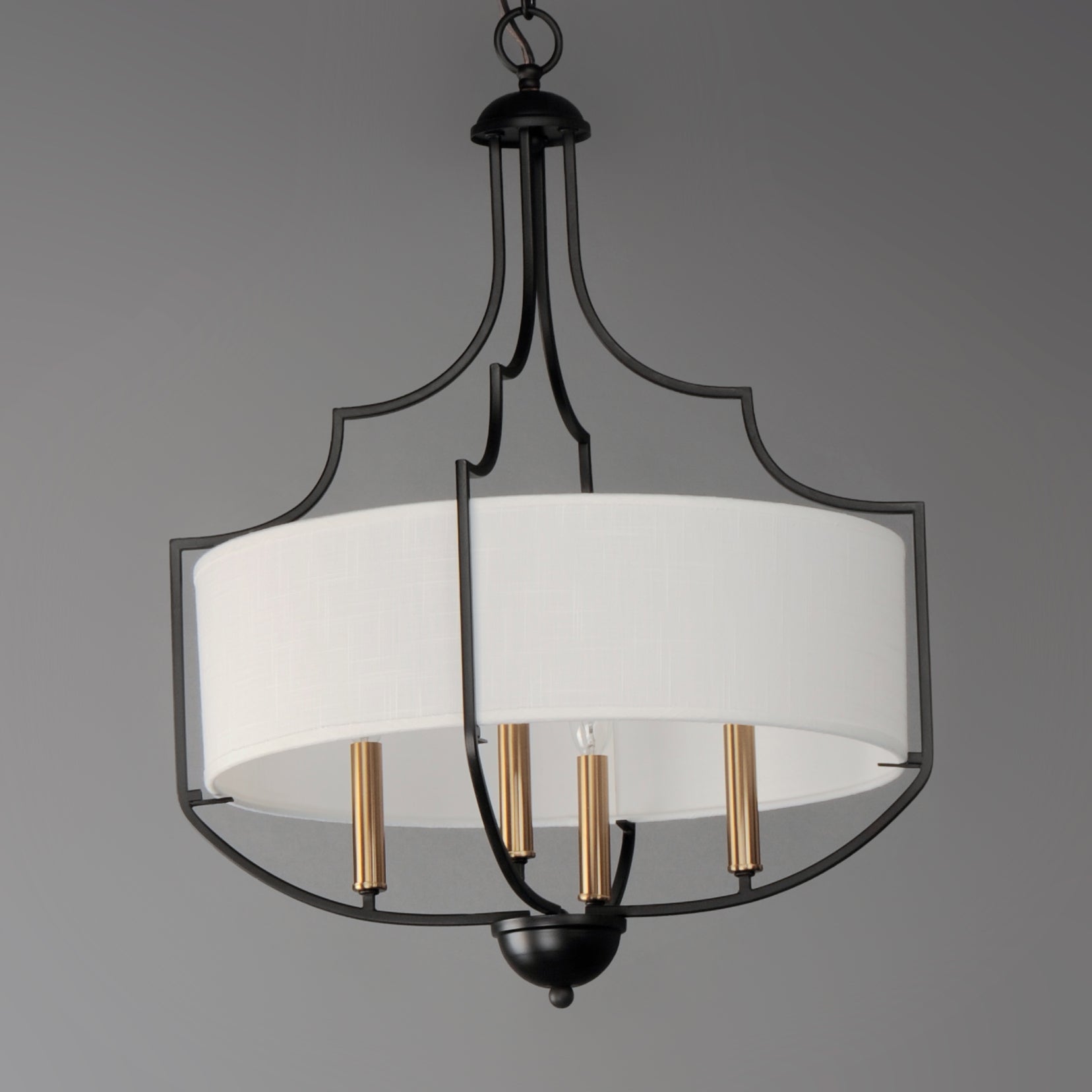 Savant 4-Light Chandelier Bronze/Antique Brass by Maxim Lighting