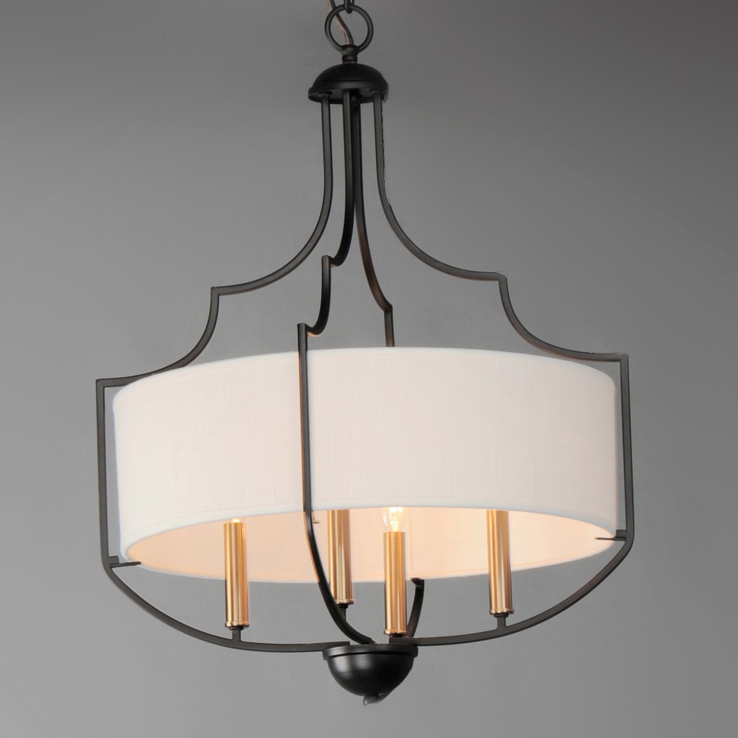 Savant 4-Light Chandelier Bronze/Antique Brass by Maxim Lighting