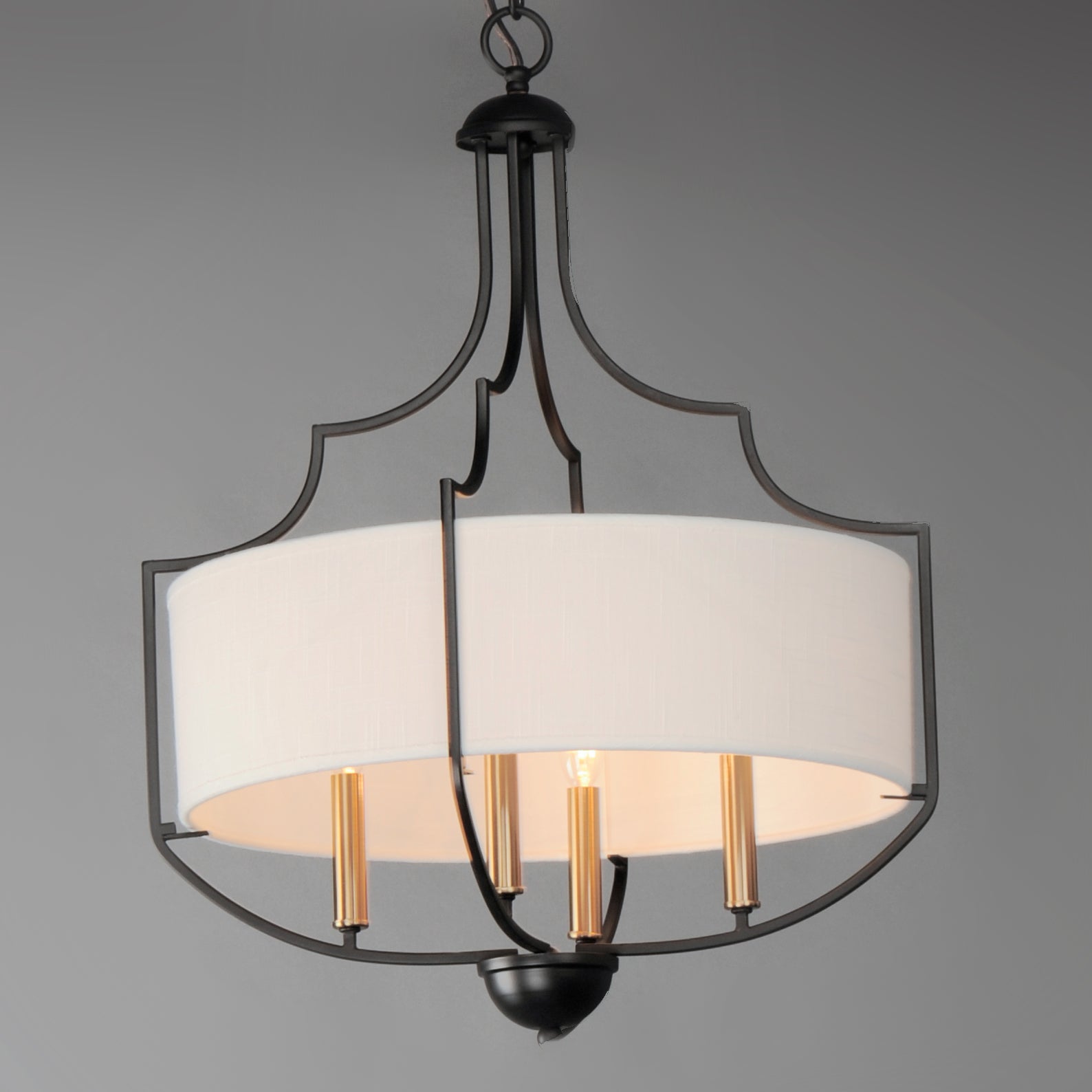 Savant 4-Light Chandelier Bronze/Antique Brass by Maxim Lighting