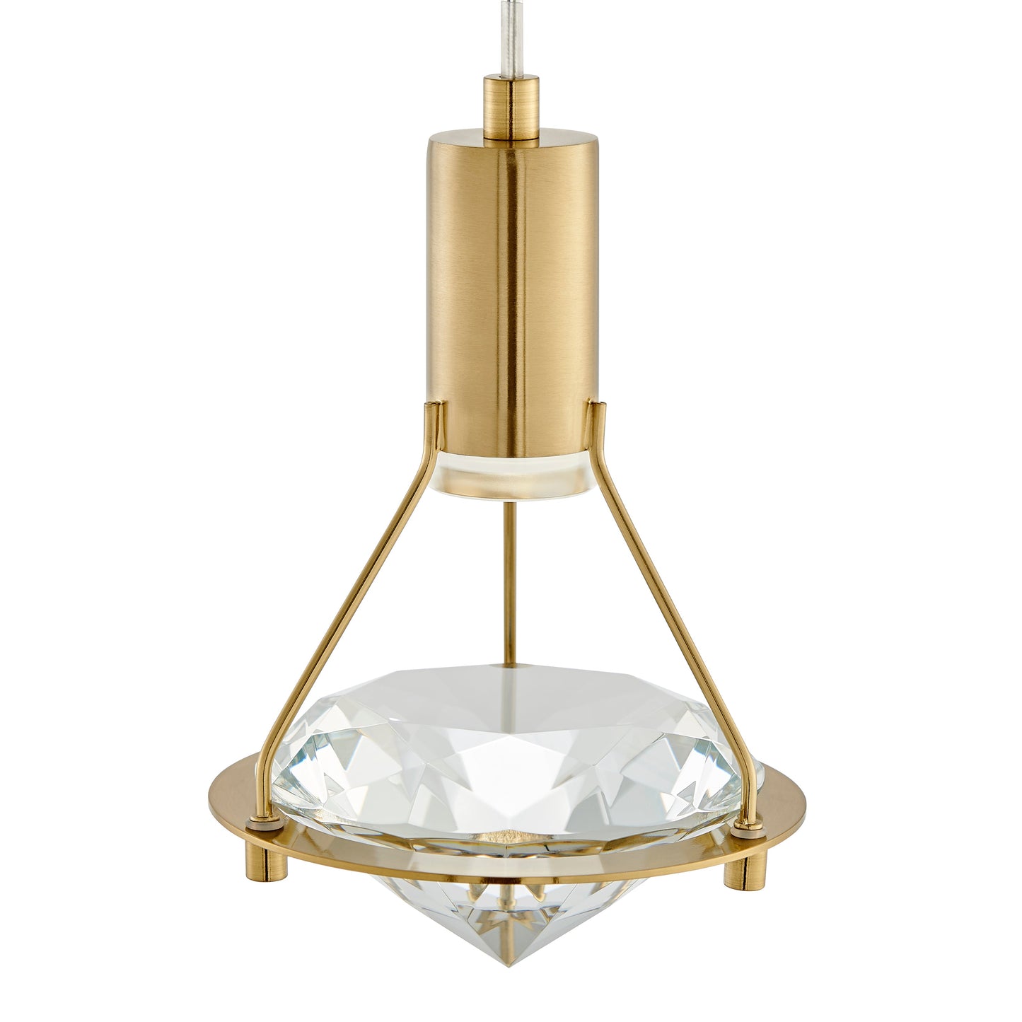 Hollywood Diamond 1 Light Pendant - Finesse Decor PL-1122-1GLD