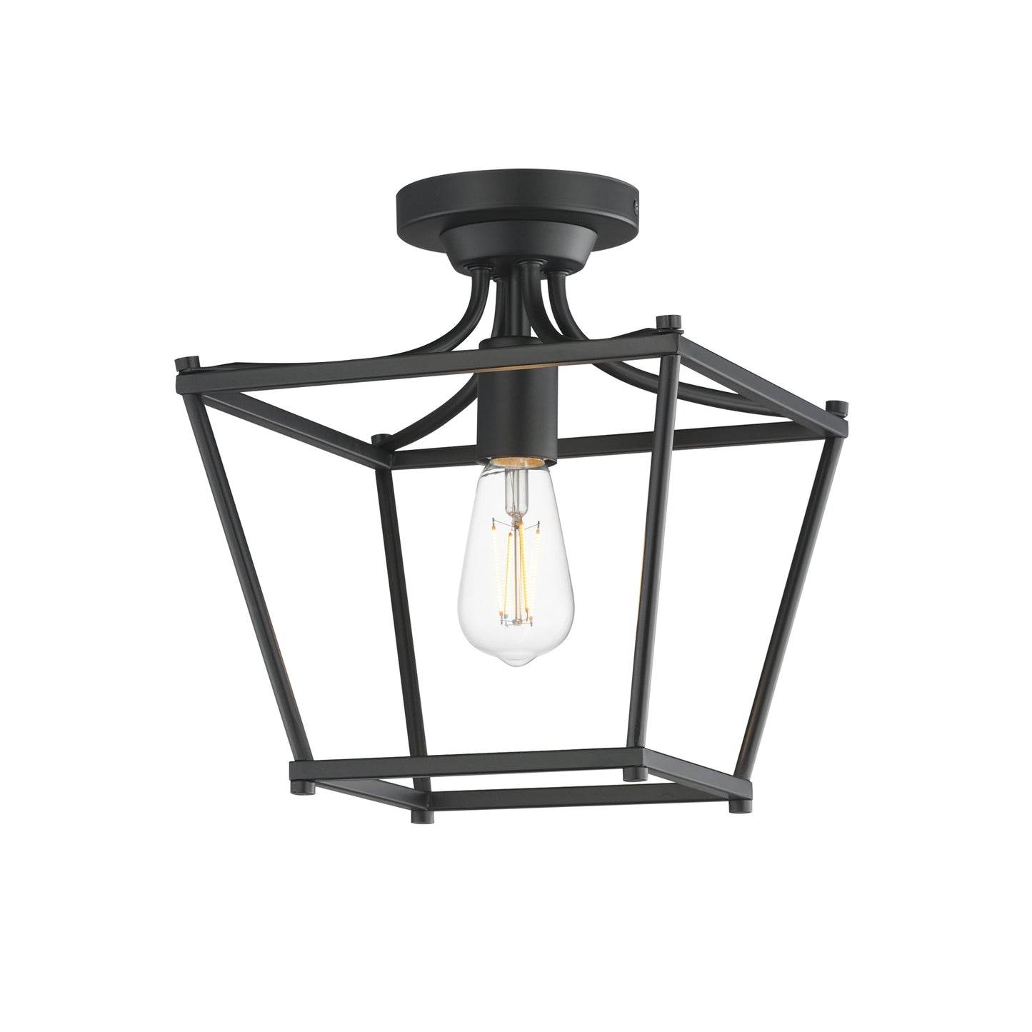 Clifton Pendant/Semi-Flush Black by Maxim Lighting
