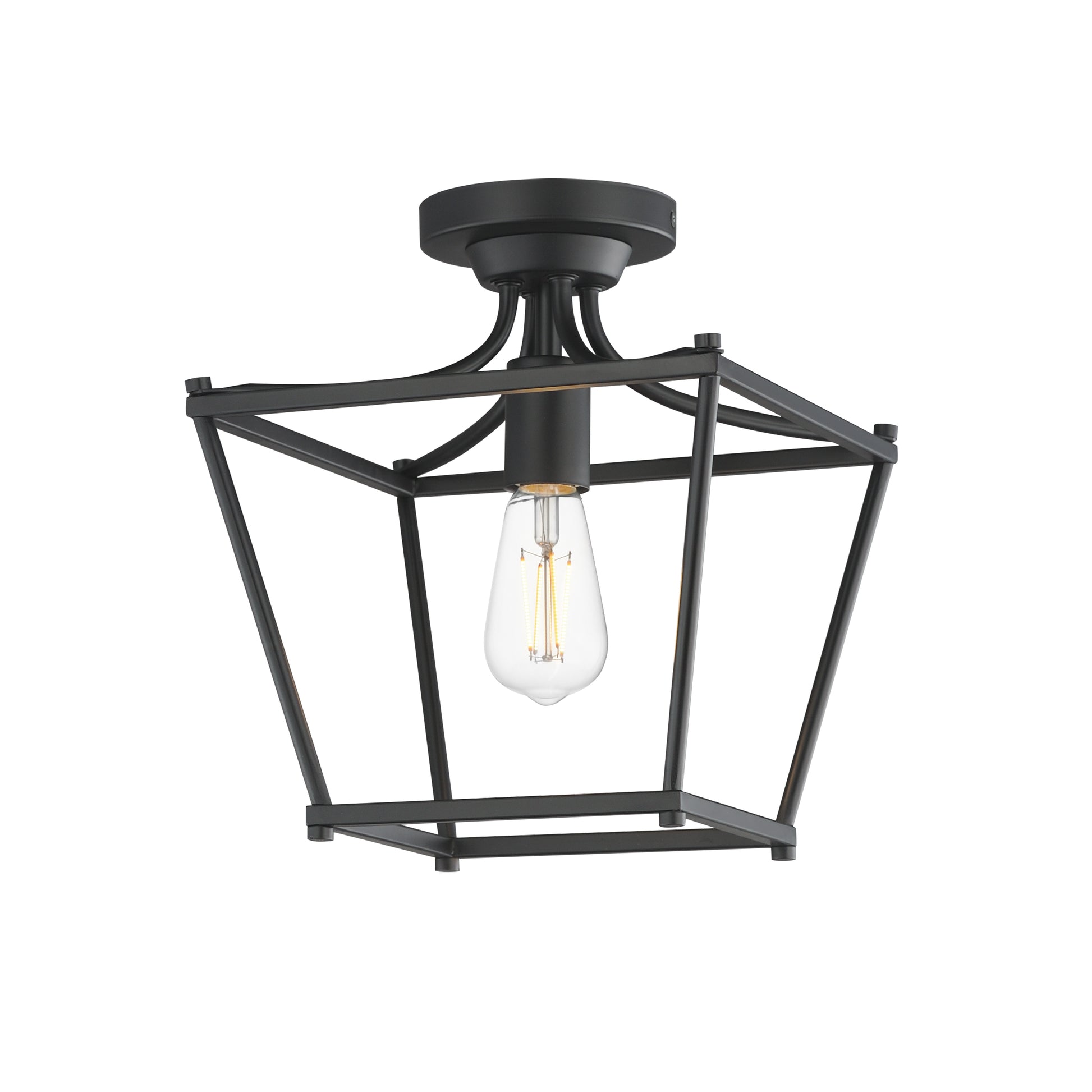 Clifton Pendant/Semi-Flush Black by Maxim Lighting