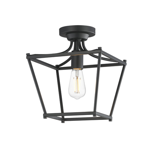 Clifton Pendant/Semi-Flush Black by Maxim Lighting