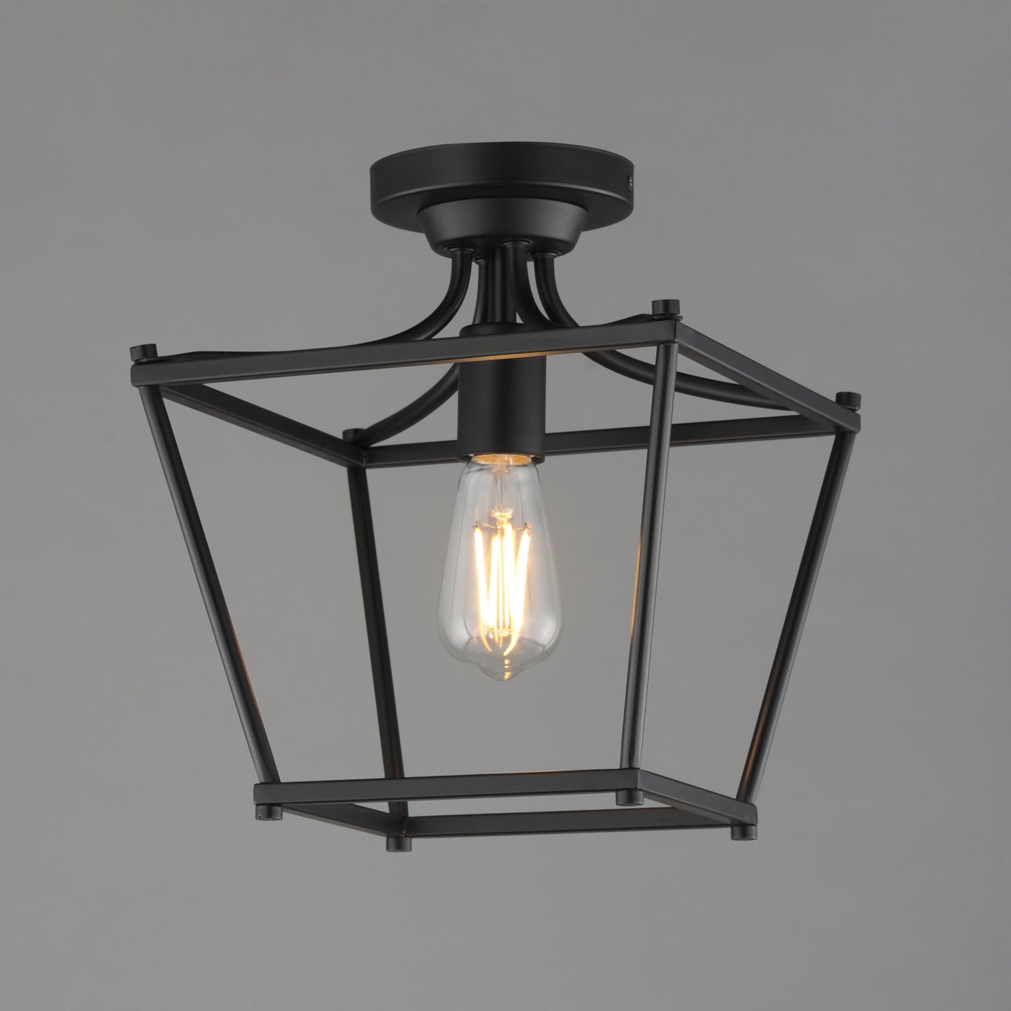 Clifton Pendant/Semi-Flush Black by Maxim Lighting