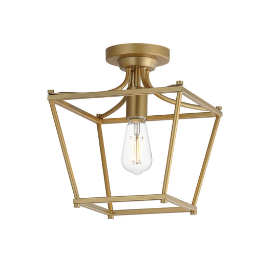 Clifton Pendant/Semi-Flush Natural Aged Brass by Maxim Lighting