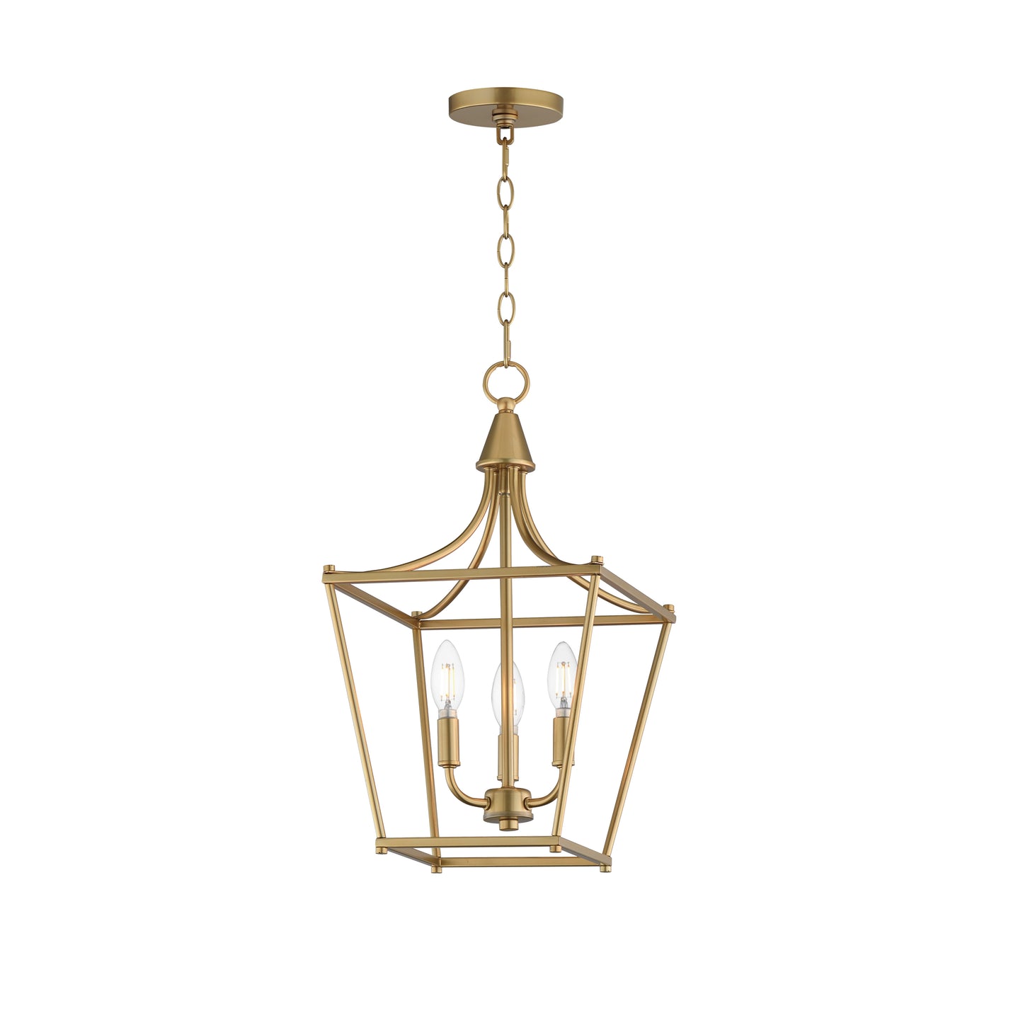 Clifton 3-Light Pendant Natural Aged Brass by Maxim Lighting