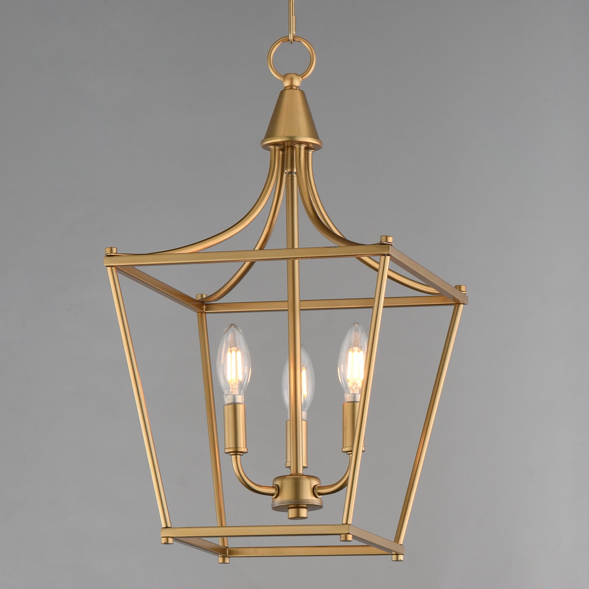 Clifton 3-Light Pendant Natural Aged Brass by Maxim Lighting