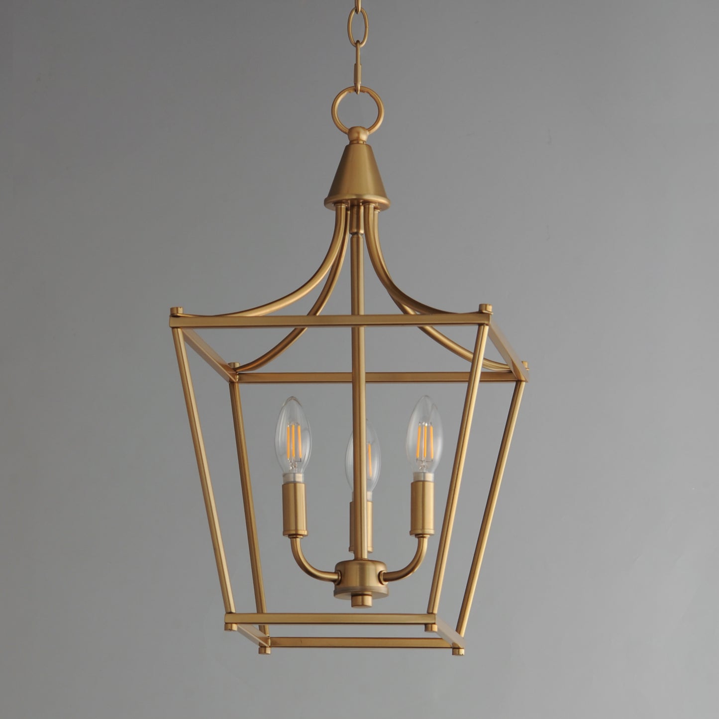 Clifton 3-Light Pendant Natural Aged Brass by Maxim Lighting