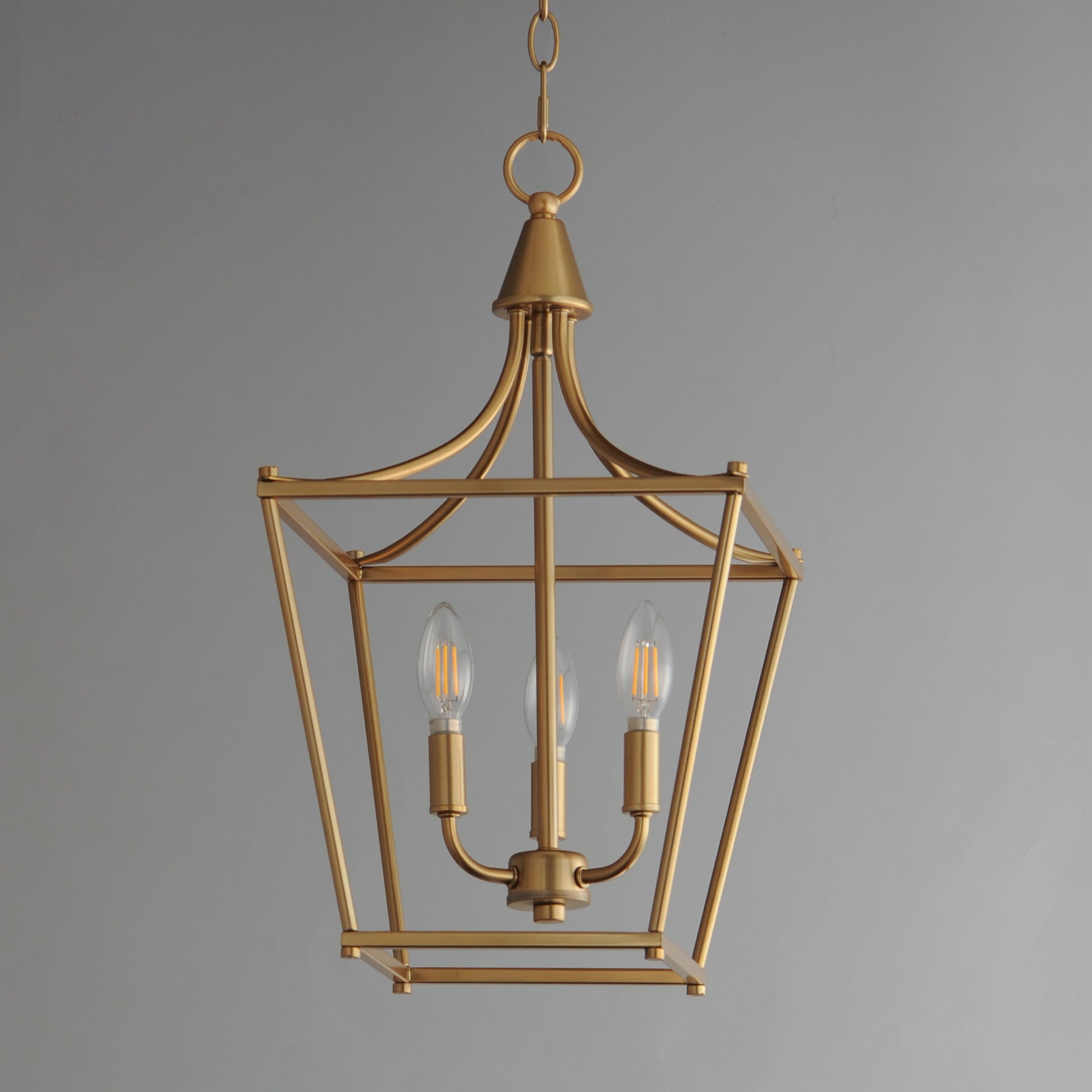 Clifton 3-Light Pendant Natural Aged Brass by Maxim Lighting