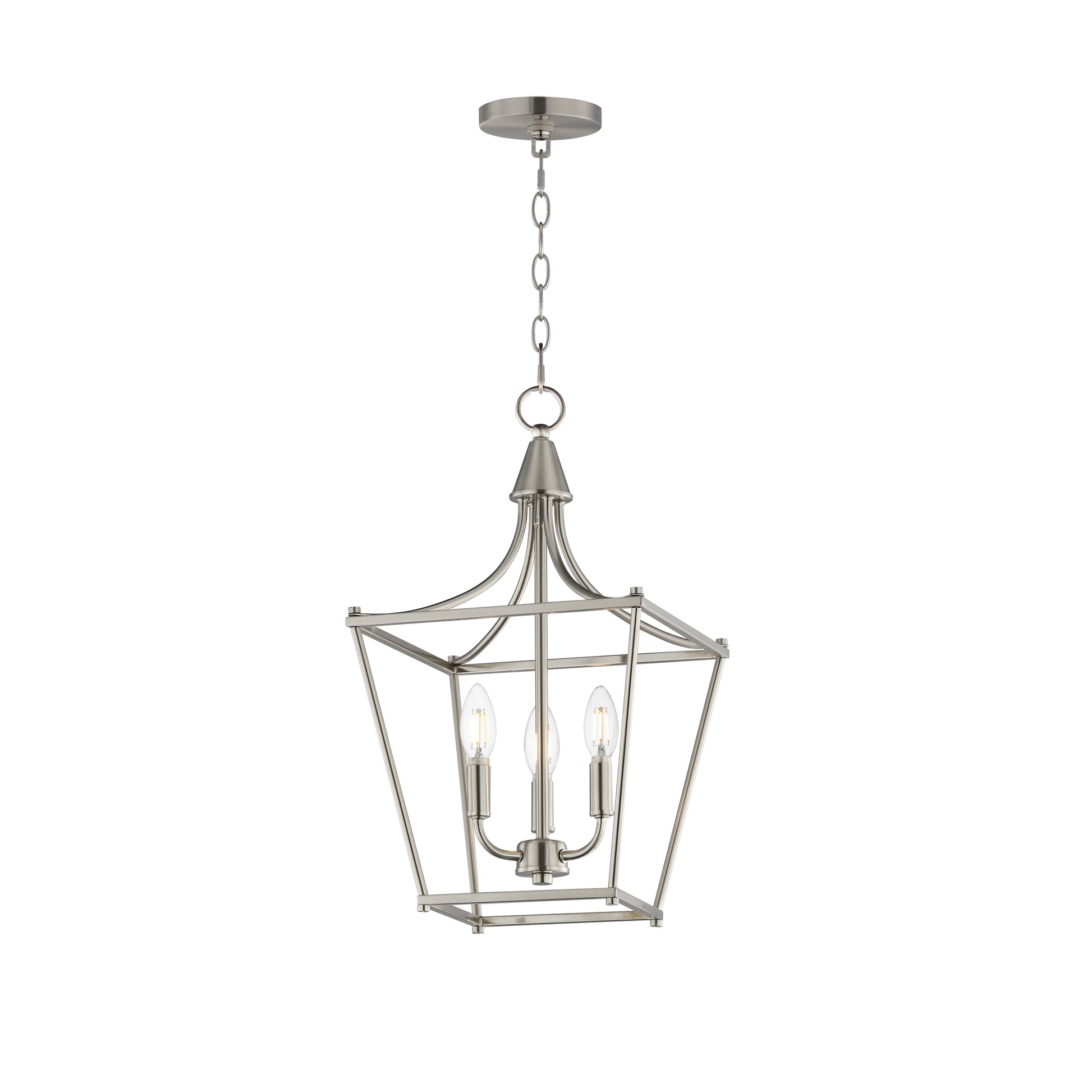 Clifton 3-Light Pendant Satin Nickel by Maxim Lighting