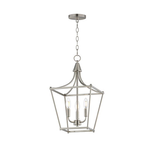 Clifton 3-Light Pendant Satin Nickel by Maxim Lighting