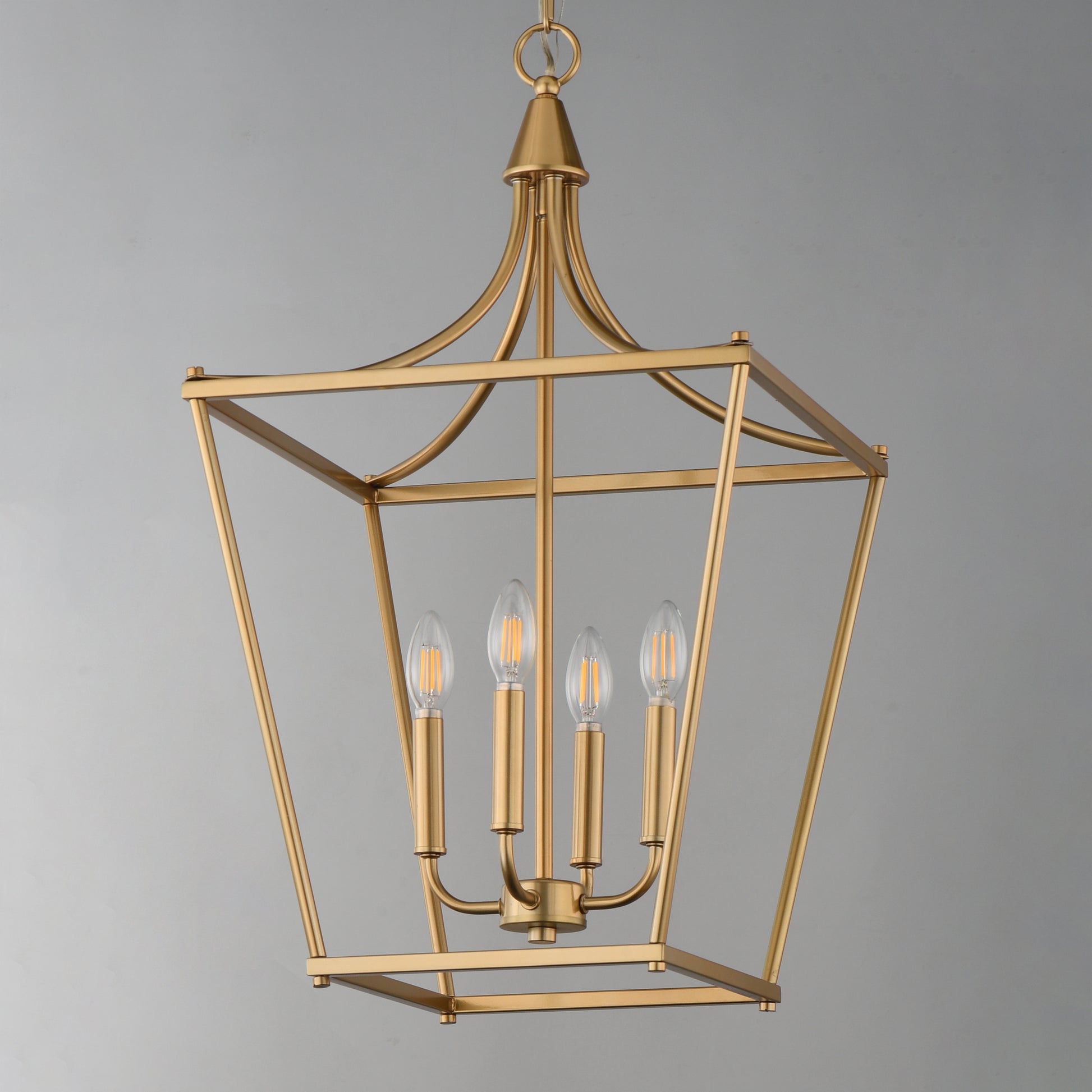 Clifton 4-Light Pendant Natural Aged Brass by Maxim Lighting