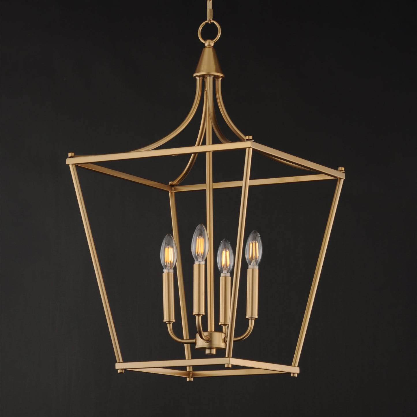 Clifton 4-Light Pendant Natural Aged Brass by Maxim Lighting