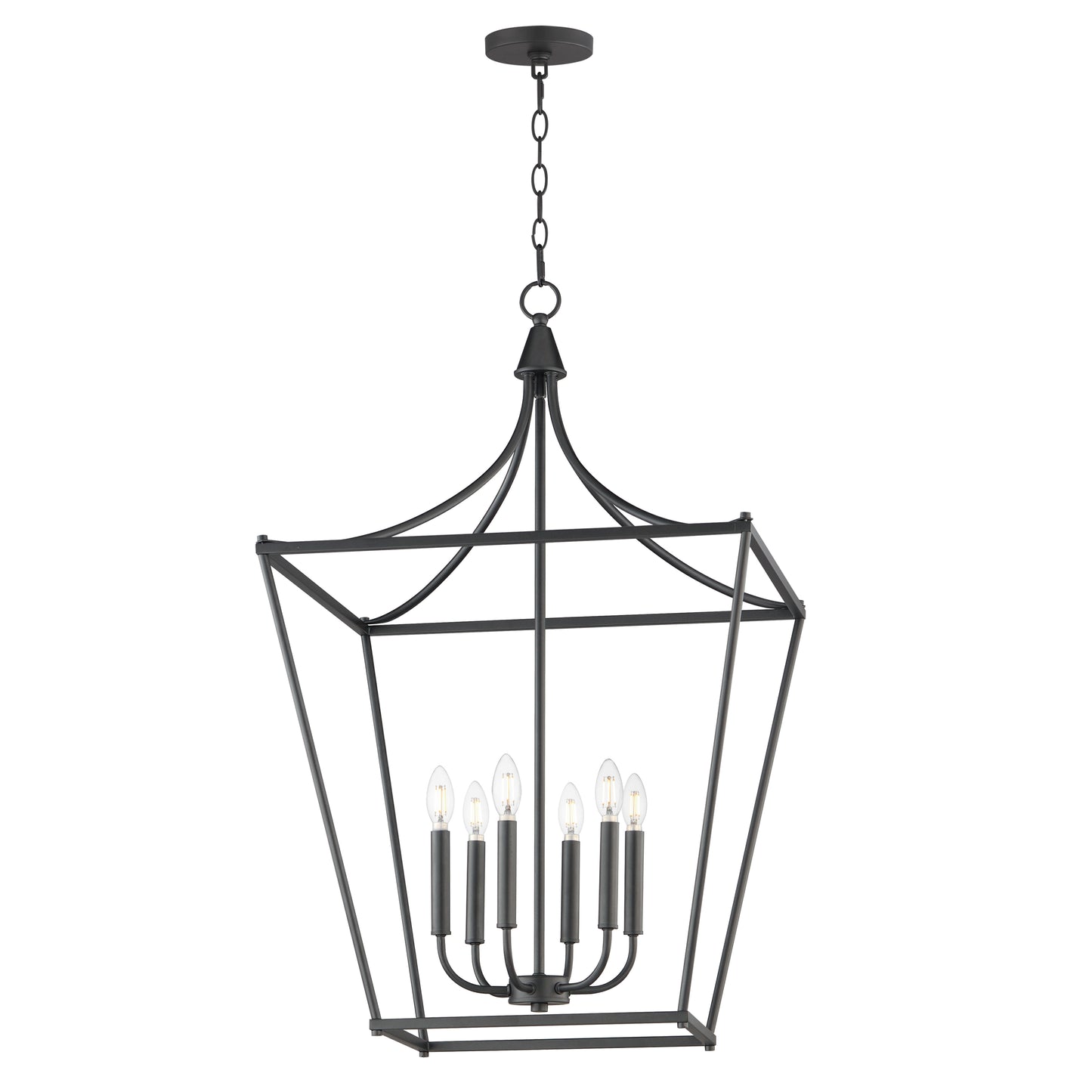Clifton 6-Light Pendant Black by Maxim Lighting