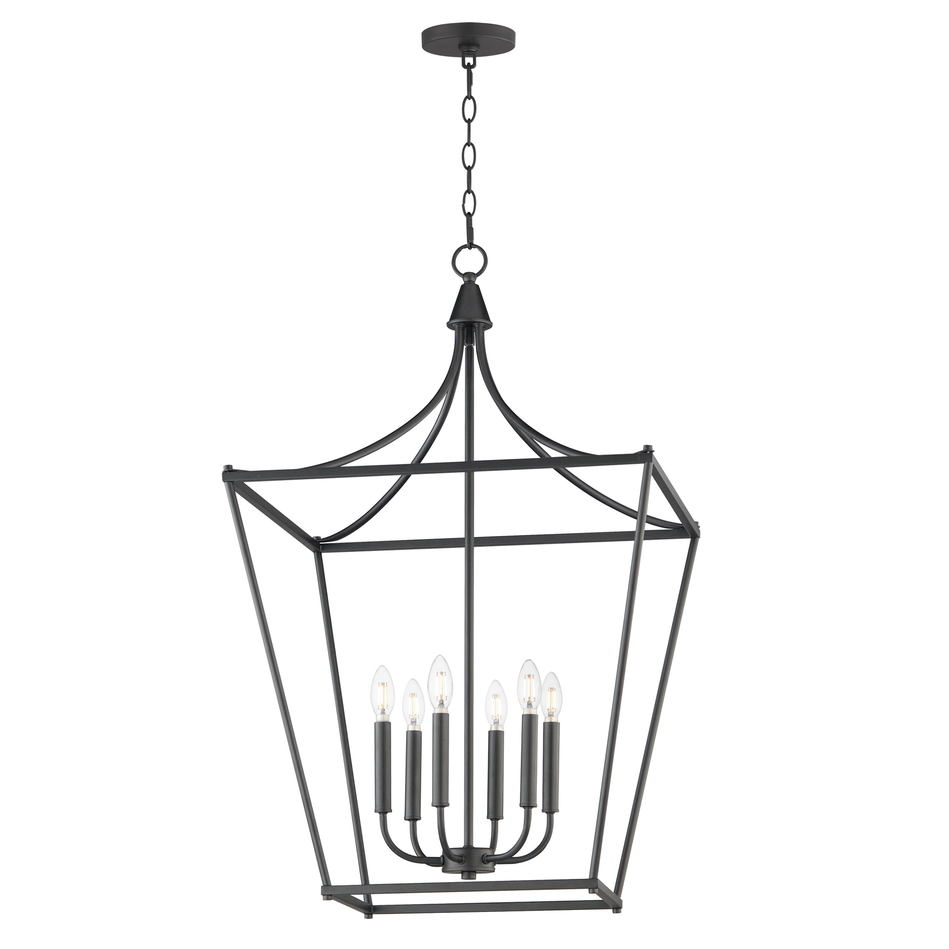 Clifton 6-Light Pendant Black by Maxim Lighting