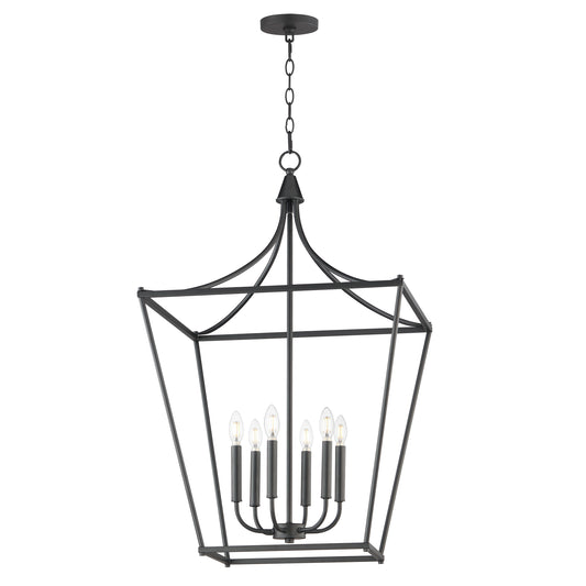 Clifton 6-Light Pendant Black by Maxim Lighting