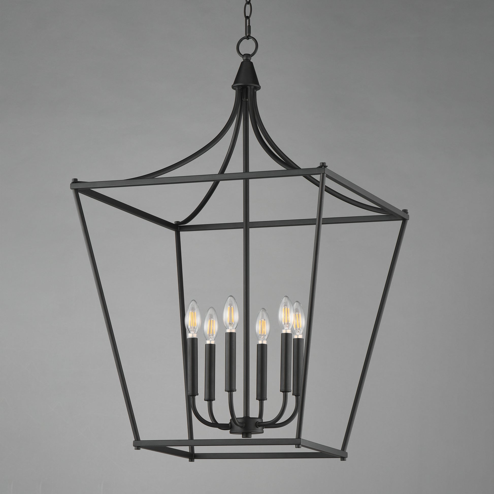 Clifton 6-Light Pendant Black by Maxim Lighting
