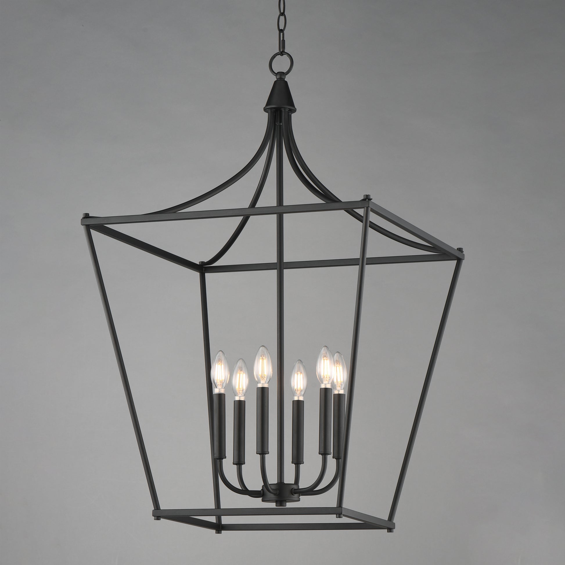 Clifton 6-Light Pendant Black by Maxim Lighting