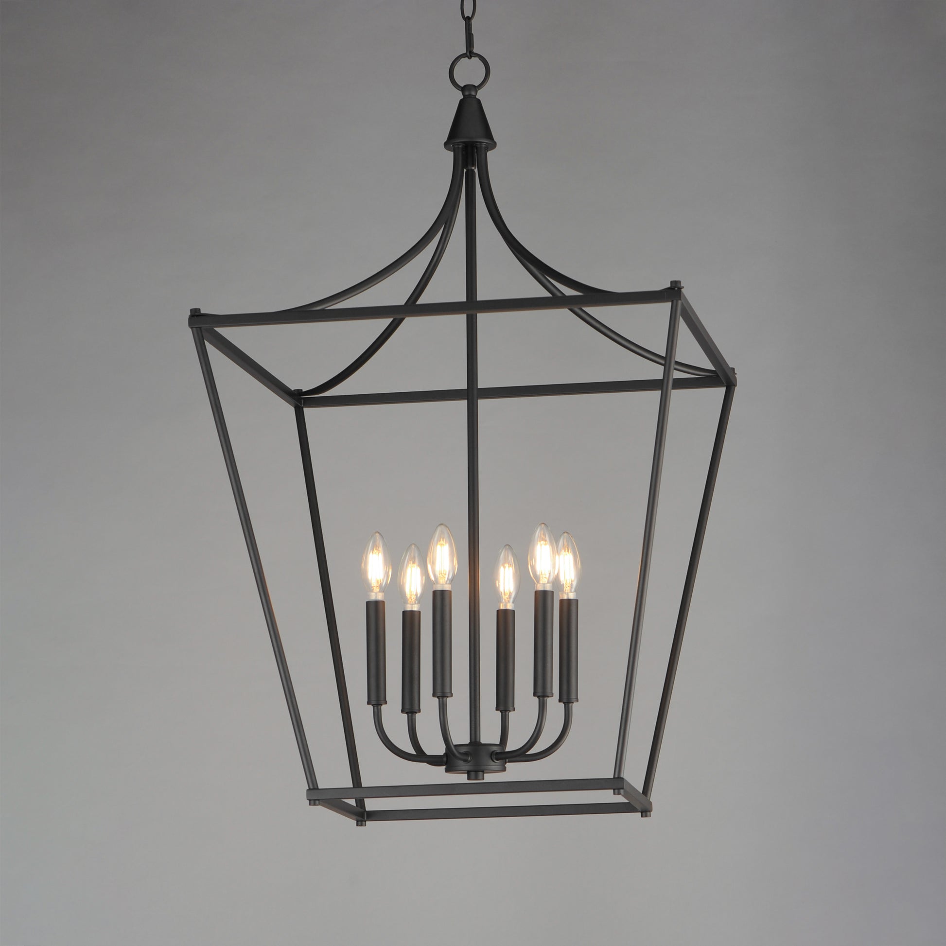 Clifton 6-Light Pendant Black by Maxim Lighting