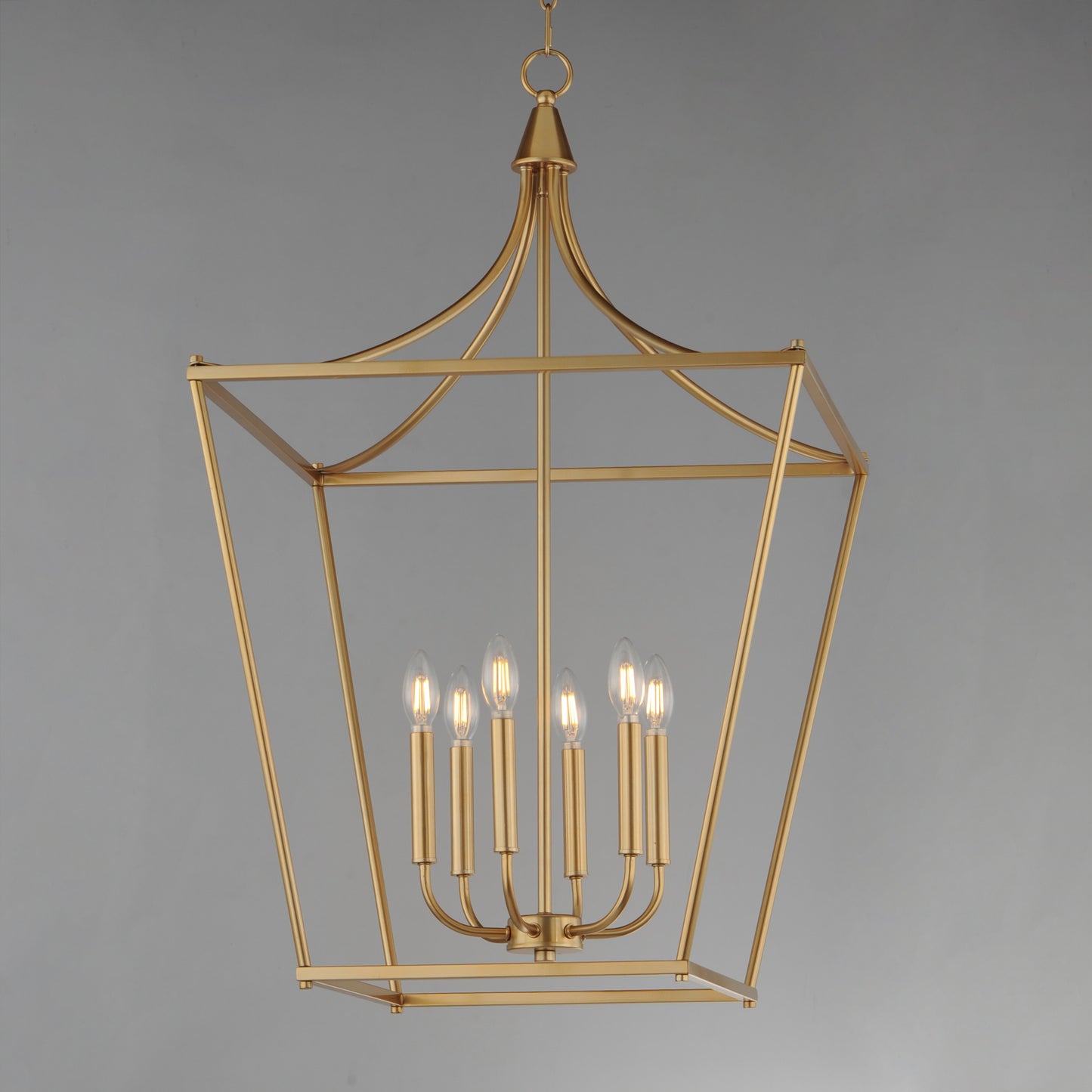 Clifton 6-Light Pendant Natural Aged Brass by Maxim Lighting