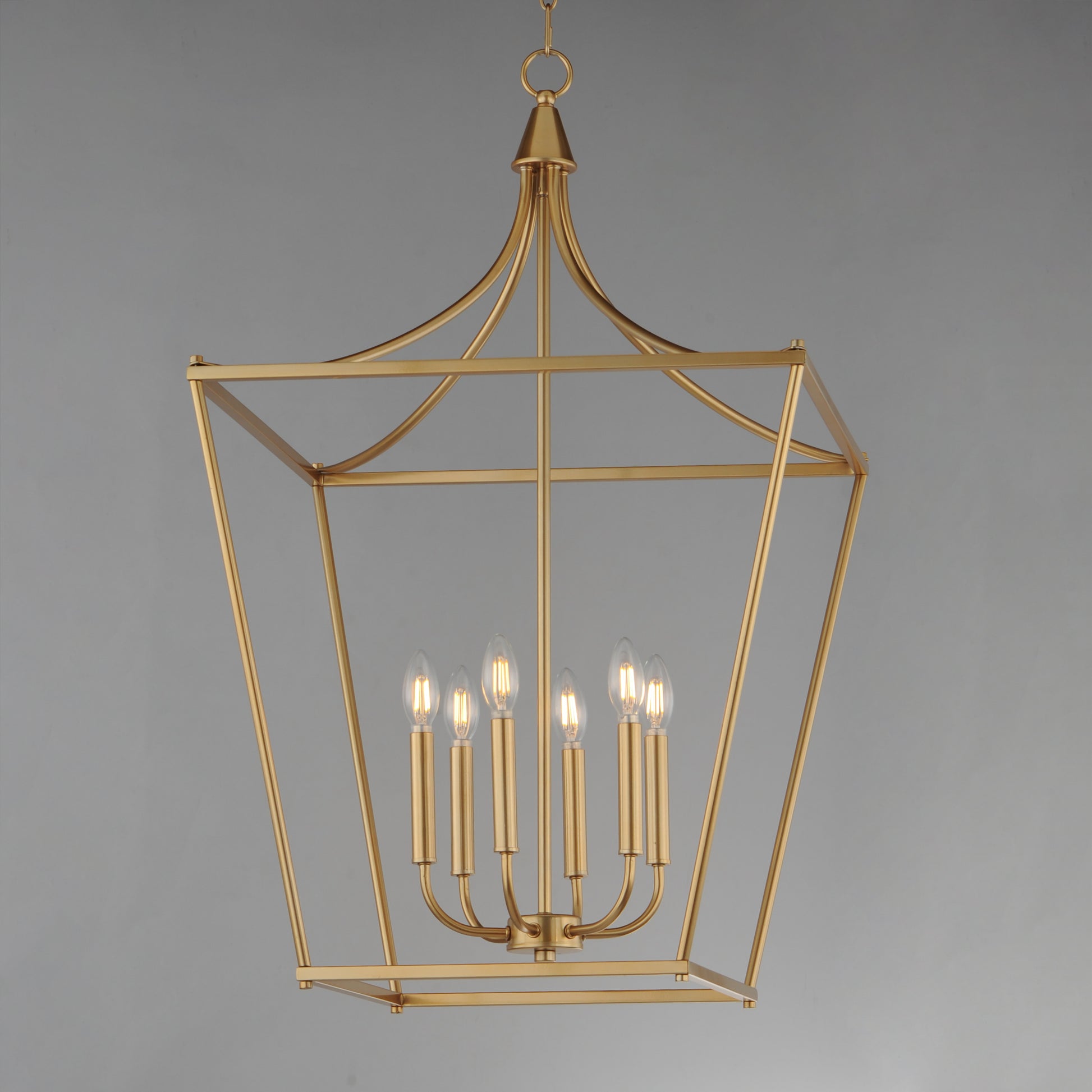 Clifton 6-Light Pendant Natural Aged Brass by Maxim Lighting