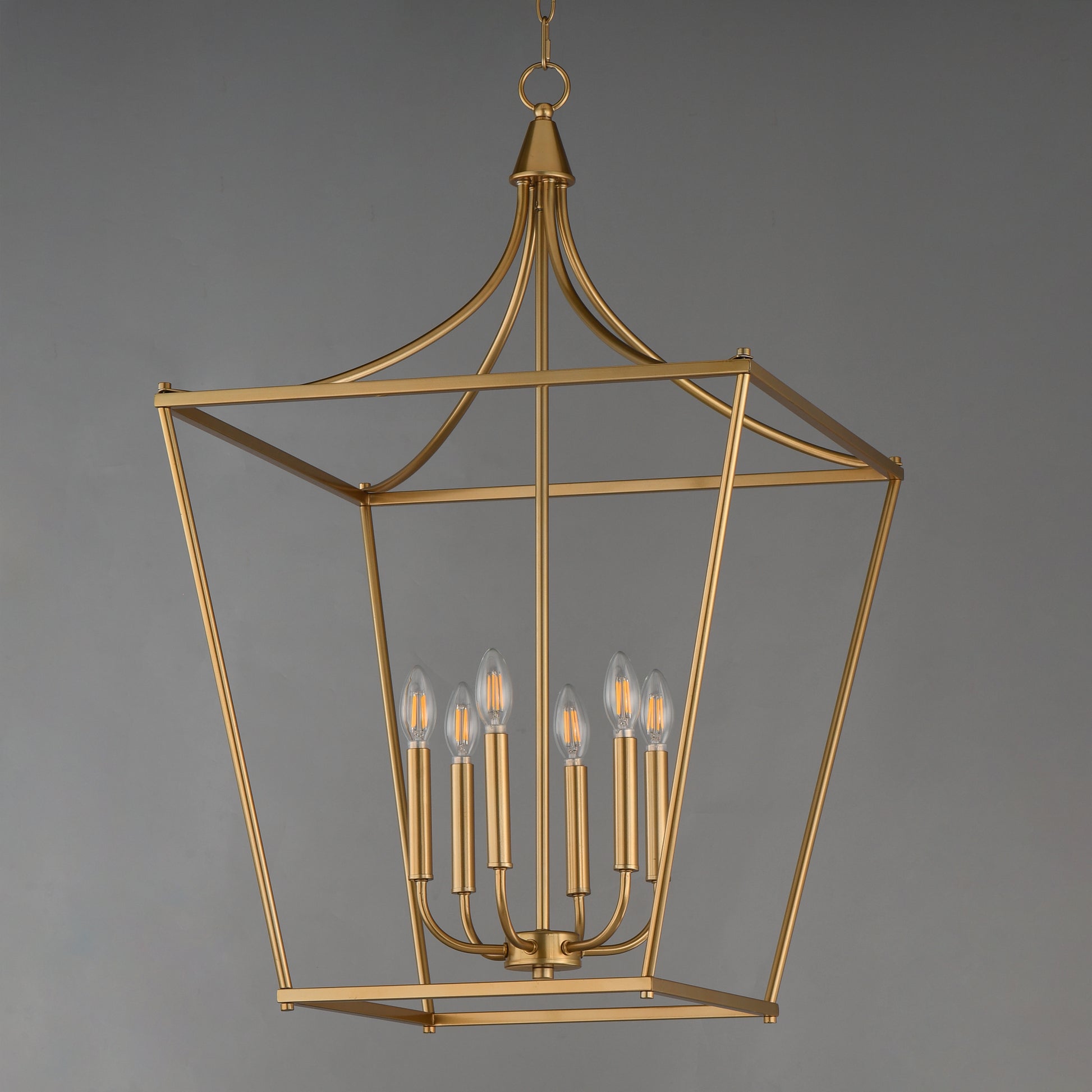 Clifton 6-Light Pendant Natural Aged Brass by Maxim Lighting