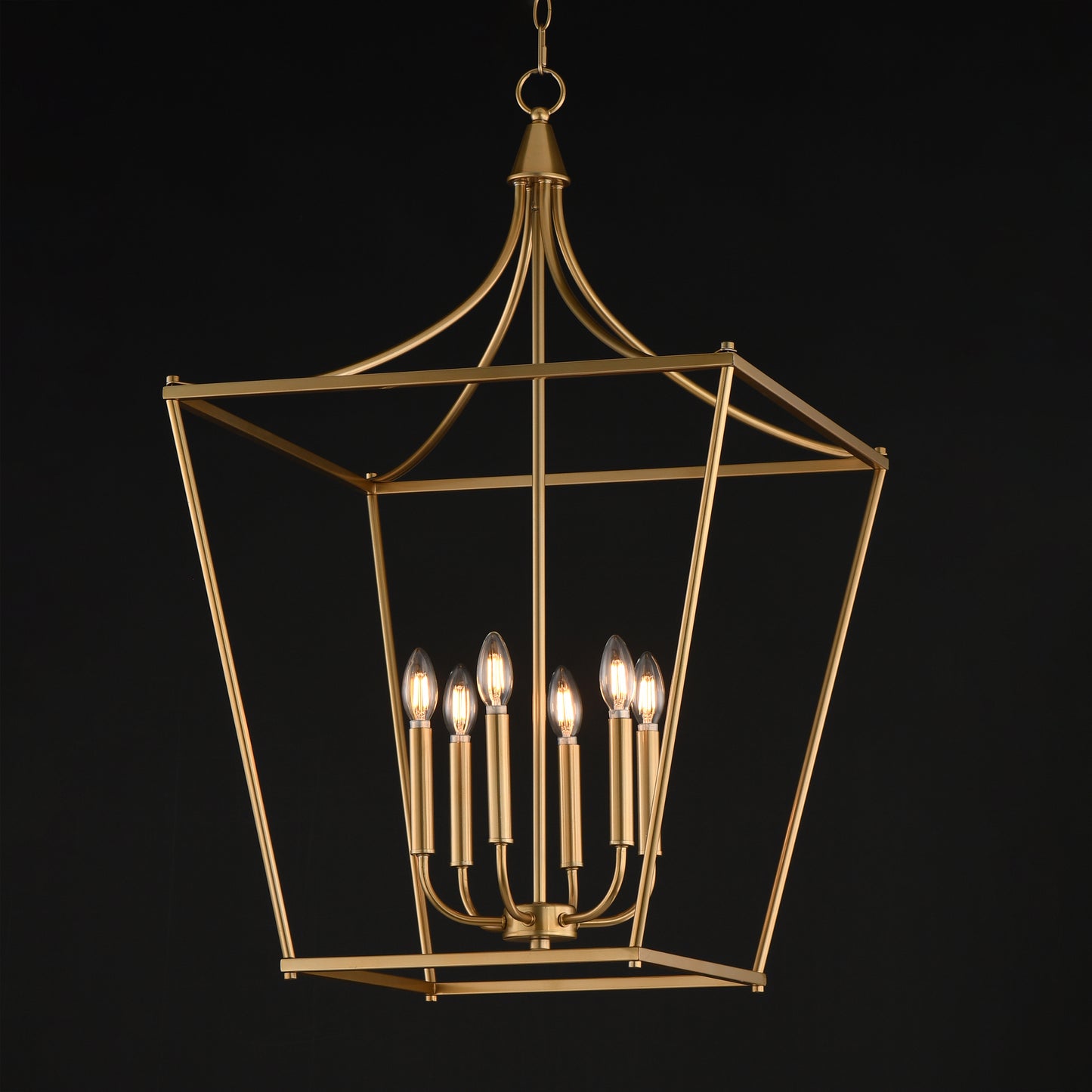 Clifton 6-Light Pendant Natural Aged Brass by Maxim Lighting