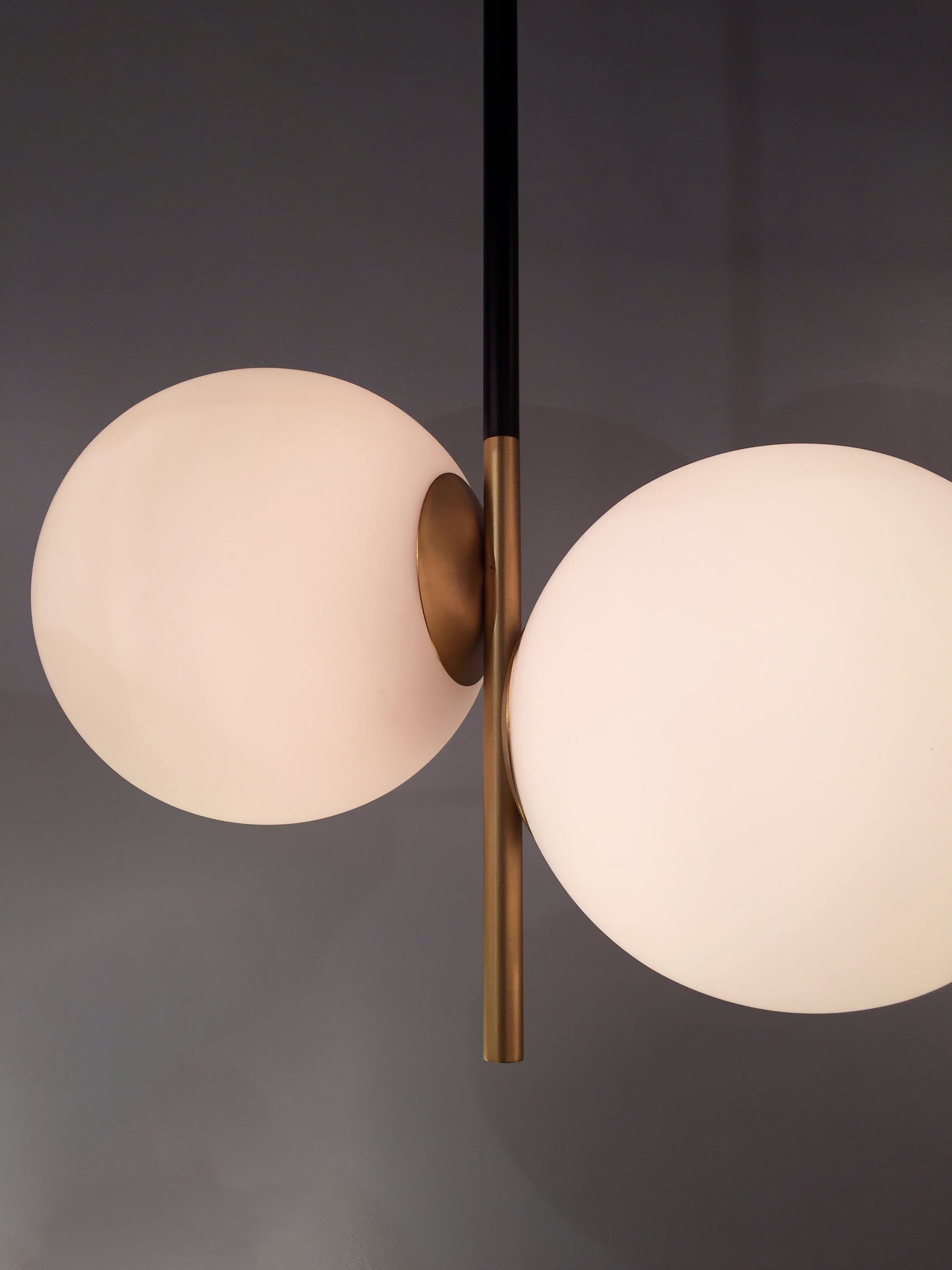 Vesper 2-Light Pendant Satin Brass/Black by Maxim Lighting