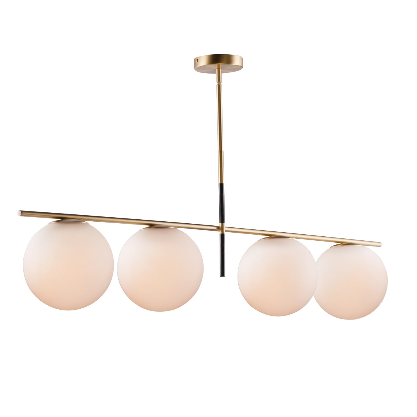 Vesper 4-Light Pendant Satin Brass/Black by Maxim Lighting