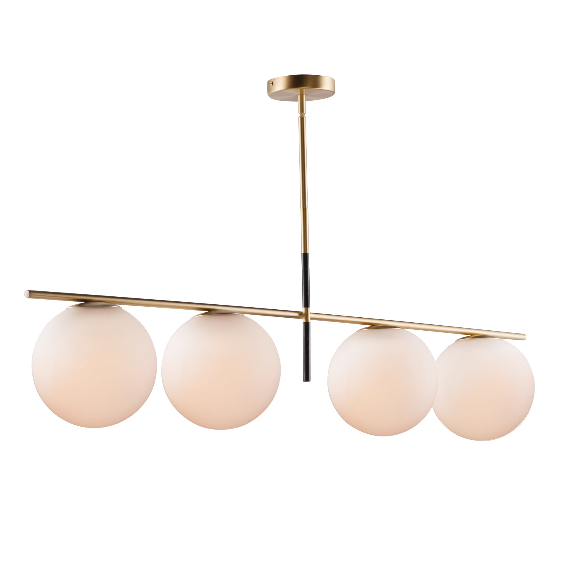 Vesper 4-Light Pendant Satin Brass/Black by Maxim Lighting