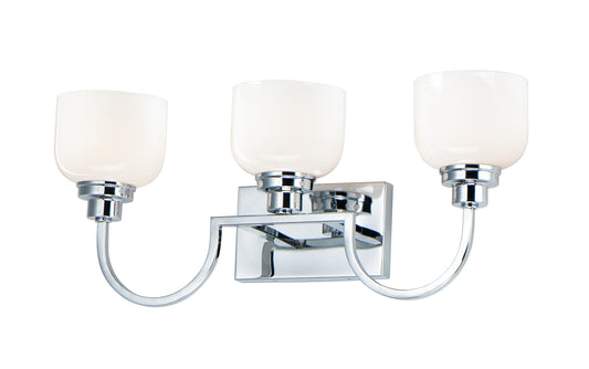 Swale 3-Light Bath Vanity Polished Chrome by Maxim Lighting