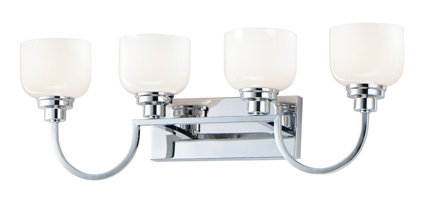 Swale 4-Light Bath Vanity Polished Chrome by Maxim Lighting