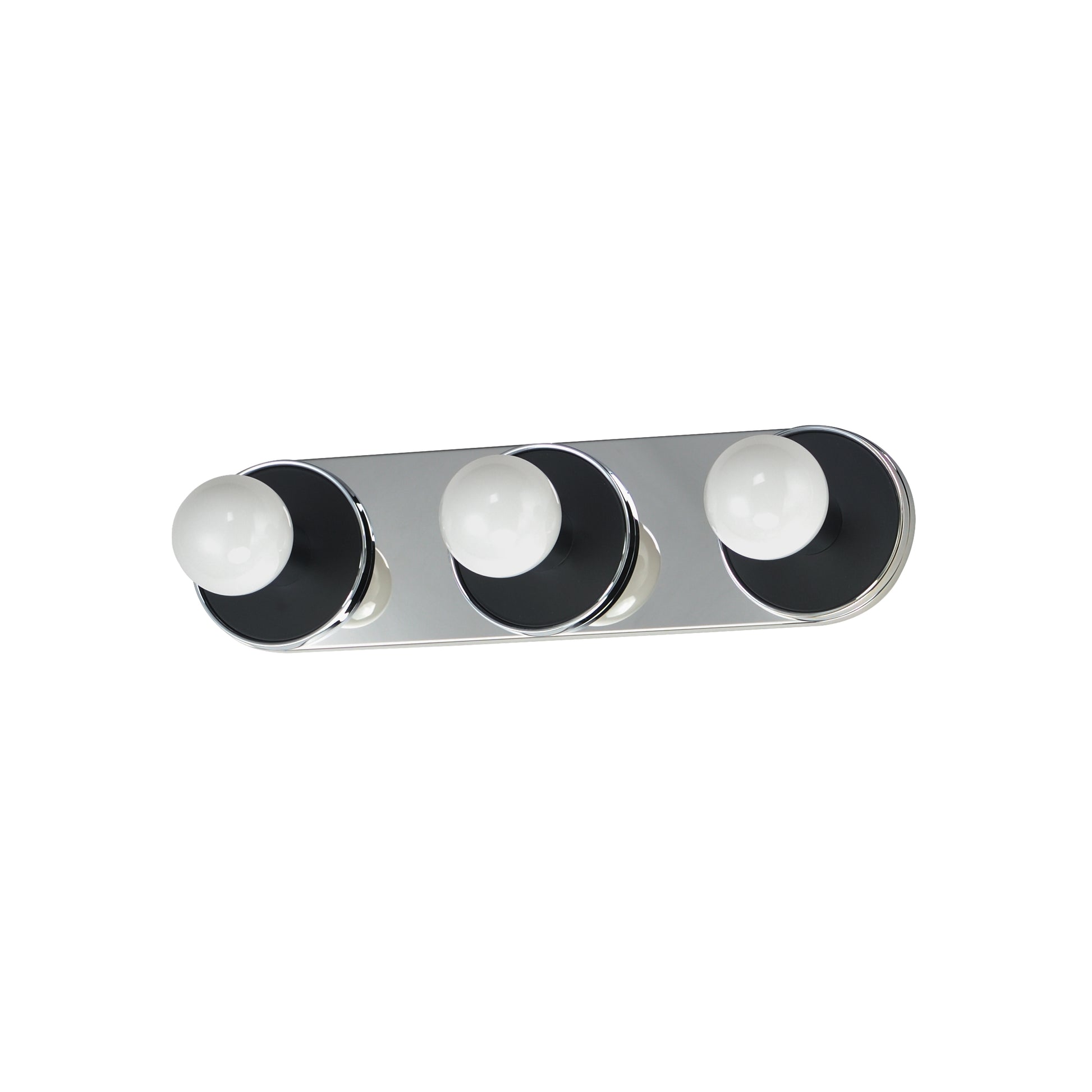 Hollywood 3-Light Sconce Black/Polished Chrome by Maxim Lighting