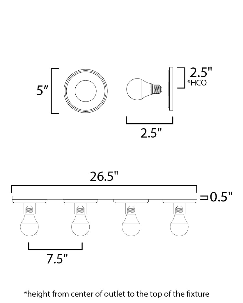 Hollywood Stone 4-Light Sconce Whit Alabaster/Natural Aged Brass by Maxim Lighting