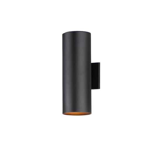 Outpost 2-Light 6"W x 15"H Outdoor Wall Sconce Black by Maxim Lighting