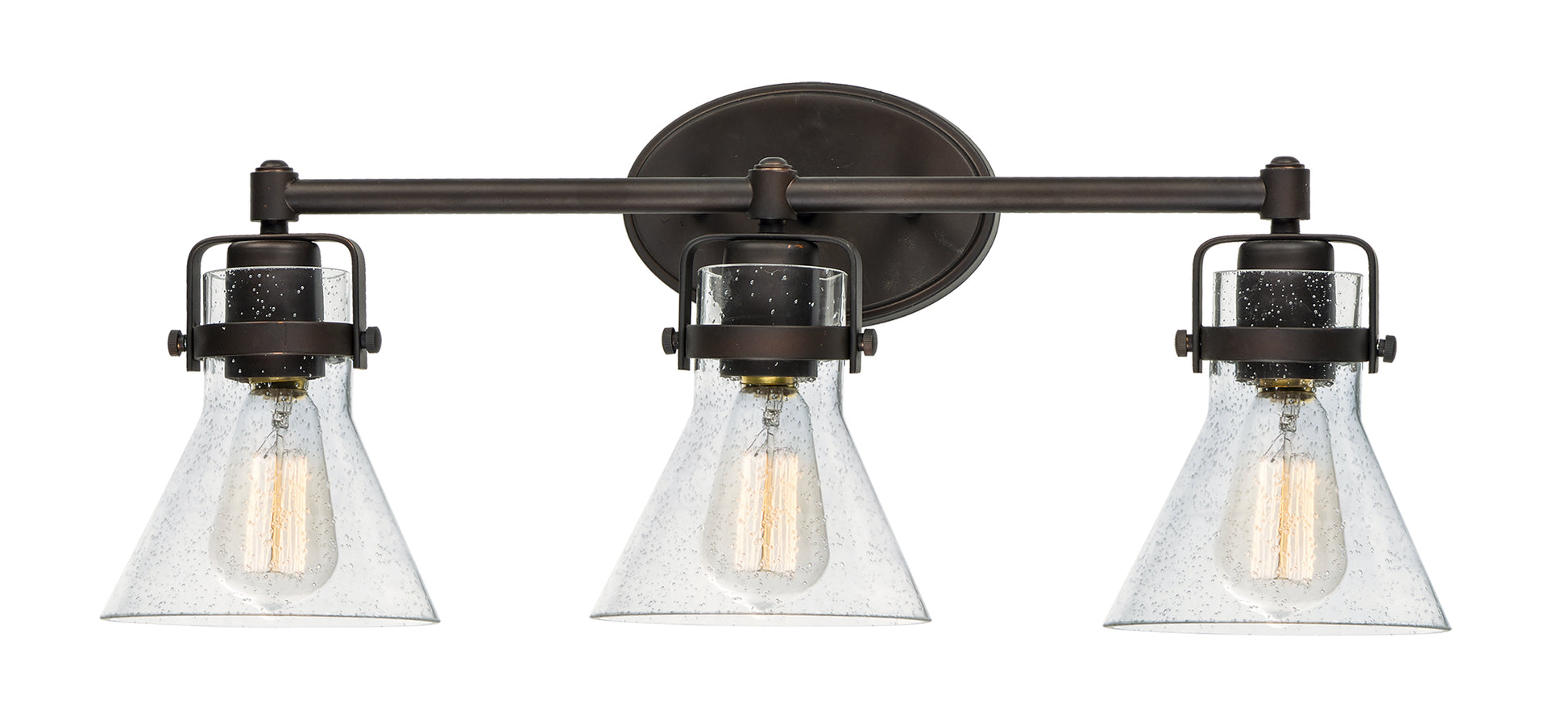 Seafarer 3-Light Bath Vanity With Bulbs Oil Rubbed Bronze by Maxim Lighting