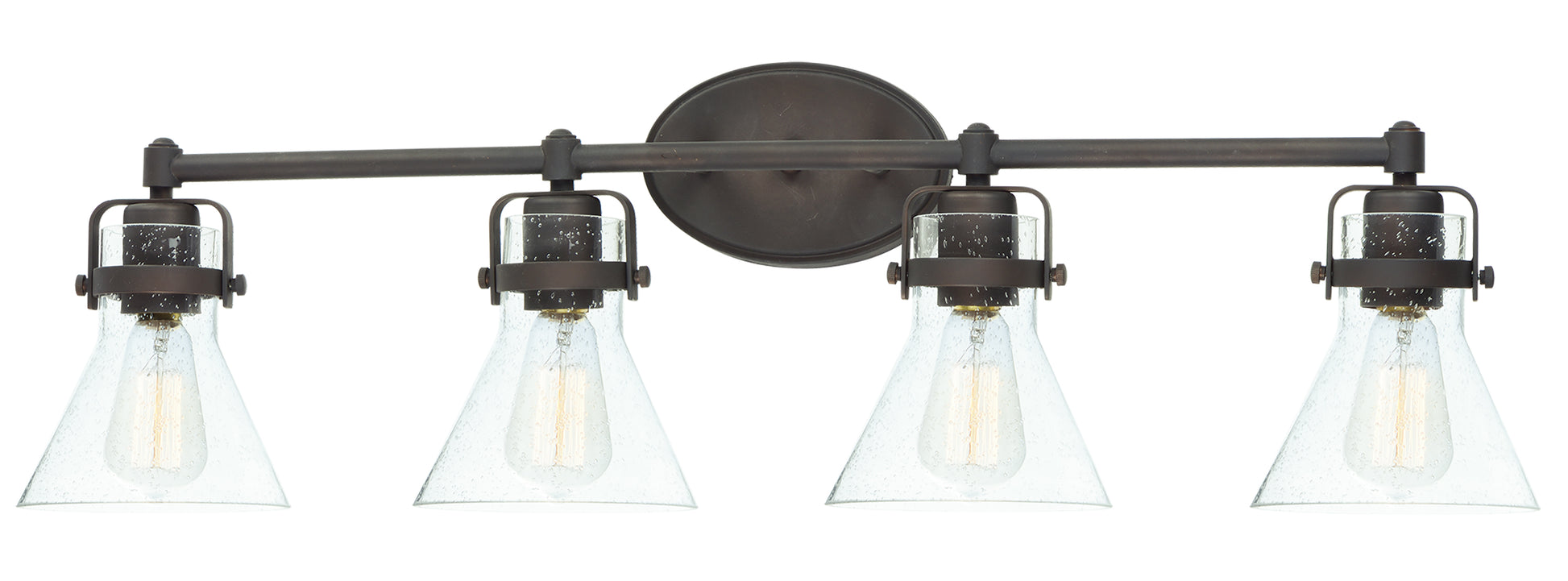 Seafarer 4-Light Bath Vanity With Bulbs Oil Rubbed Bronze by Maxim Lighting