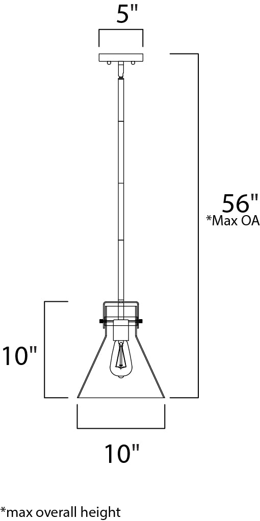 Seafarer Pendant Polished Chrome by Maxim Lighting