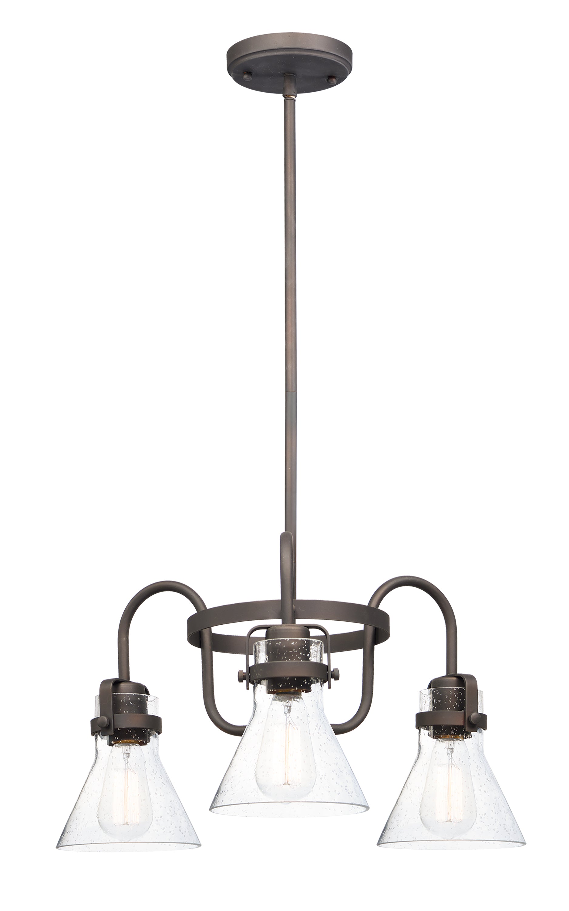 Seafarer 3-Light Chandelier With Bulbs Oil Rubbed Bronze by Maxim Lighting