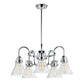 Seafarer 5-Light Chandelier With Bulbs Polished Chrome by Maxim Lighting