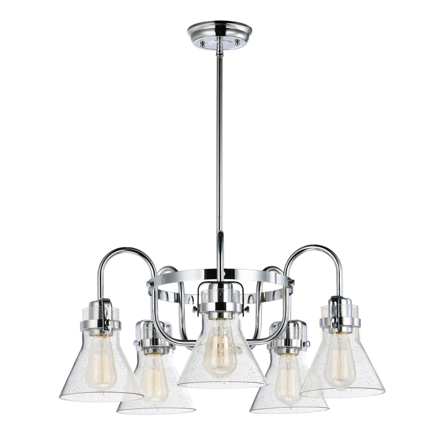 Seafarer 5-Light Chandelier With Bulbs Polished Chrome by Maxim Lighting