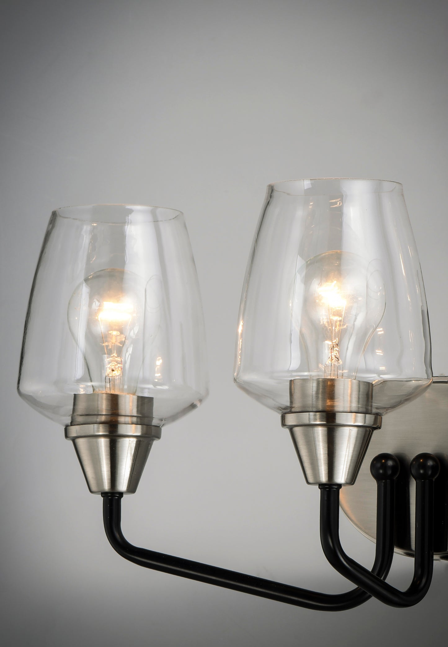 Goblet 3-Light Bath Vanity Black/Satin Nickel by Maxim Lighting