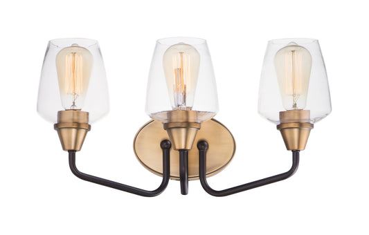 Goblet 3-Light Bath Vanity Bronze/Antique Brass by Maxim Lighting