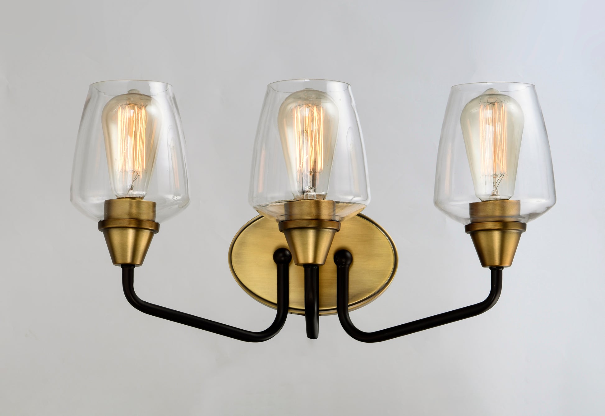 Goblet 3-Light Bath Vanity Bronze/Antique Brass by Maxim Lighting
